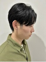 ヒュイル バイ ニアウ(Hwyl by Niau) メンズマッシュセンターパートスパイラルパーマニュアンスパーマ