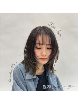 ヘアメロウ ココ(hair mellow CoCo...) 柔らかグレージュレイヤーミディアム