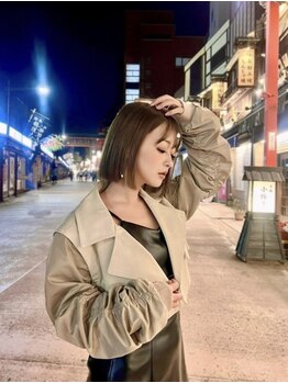 ヘアーデザイン ディープ(Deep)の写真/《髪質改善/縮毛矯正》地毛のような美ストレート★毛先まで潤う質感、触りたくなるようなうる艶ヘアに。