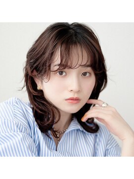 モンド ヘアクリエーション 西田店(monde hair creation) 【monde】ニュアンス巻き×シアーブラック