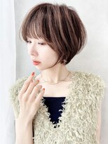 Say.大人可愛いリップラインマッシュショートひし形ショートボブ
