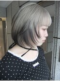ミニボブ×デザインカラー　裾カラー　エンドカラー　