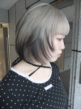 ダブ アオヤマ(DaB AOYAMA) ミニボブ×デザインカラー 裾カラー エンドカラー