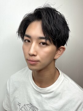 エニー 栄(Any) men's hair 無造作パーマスタイル