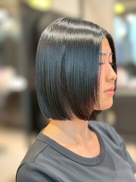 ワンバイジエクト 梅田 【似合わせボブ】ココアグレージュ/チョコレートブラウン