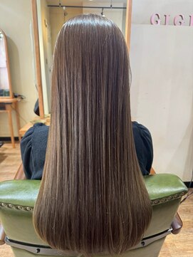 オーストヘアジジ(Aust hair Gigi) 艶髪ストレートと髪質改善カラー