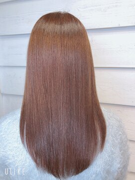 ニューラインギンザ(New-Line 銀座) 艶髪セミロング ピンクベージュ