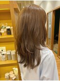 レイヤーカット×ブリーチなしダブルカラー