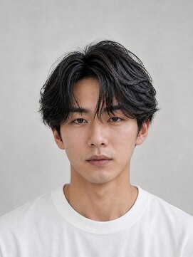 ジェットブラックキューサンロク(JET BLACK 936) フェザーパーマ/カスタム 【風を味方に、シルエットで魅せる】