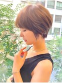 レイヤーカット/顔周り/前髪カット/ショート/ボブ/銀座駅