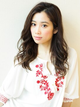 アフロート ディル(AFLOAT D'L) 《AFLOATディル裕二朗》かきあげ前髪で大人女子のウェーブヘア