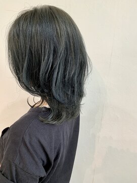 アールズ ヘアー(R s hair) くびれミディ×ネイビーアッシュ【R's hair yasu】