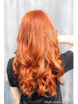 ヘアーメイク ダンス(hair make DANCE)&nbsp;韓流系カラー　オレンジ