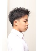 ツーブロック/くせ毛風パーマ/メンズショート/ベリーショート