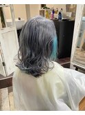 silver color×インナーユニコーンcolor