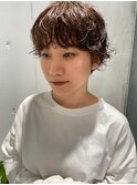 大人かわいいショートパーマ(お客様スタイル)