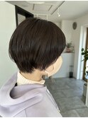 丸みショート◎透明感アッシュ