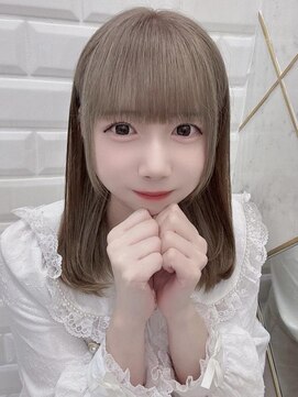 リルミー(Lilme) 外国のお姫様♪透明感ベージュ×アイドル前髪＊まゆ