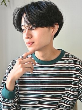 ディッセンバー 神宮前(December) ニュアンスパーマアッシュブラックウルフ波巻きスパイラル渋谷