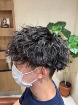 ヘアリゾート エーアイ 原宿(Ai for men) メンズ 波巻きパーマ×マッシュ ツーブロック/フェード