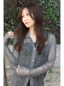 キャパ テリハ(CAPA TERIHA) 顔まわりレイヤー くびれ巻き ウォームブラウン