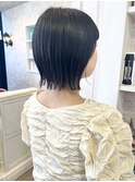 福山Caary学割学生切りっぱなしボブ前髪パーマ簡単スタイリング