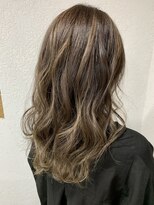 アジールヘア 所沢プロペ通り店(agir hair)&nbsp;ミルクティーベージュロングレイヤーイメチェン前髪所沢韓国