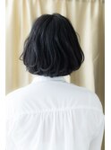 立体感黒髪ひし形Aライン小顔抜け感ショートボブY志木20代30代