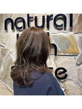 ナチュラルハイセンス 本店(natural high sense) 太めハイライト×アッシュベージュ 似合わせカット/町屋駅