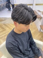 アレス バイ シカ 神戸三宮元町店(ALLES by Cica)&nbsp;スーツ短髪ツーブロック束感黒髪シークレットパーマ流行