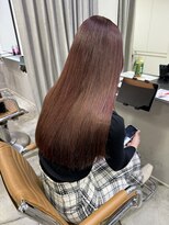 血色感アップうる艶チェリーレッドヘア♪