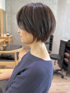 セイドット リー(Say. Ree) Say.ショートボブブルーカラー細めハイライトミニウルフ表参道