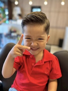 スター(STAR) クラシック七三×キッズカット/アップバング/小学生/メンズ