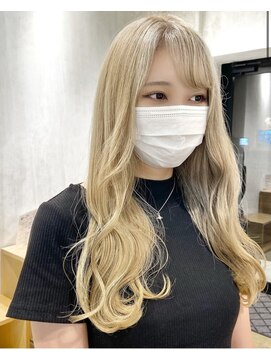 リルミー ミュエナ 大須 矢場町(Lilme myuena) 【ホワイトブロンド】（ブリーチ2回）