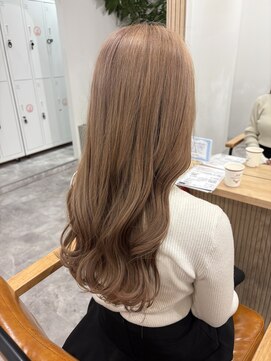 シアン 立川店(Shian) コテ巻き×ベージュ