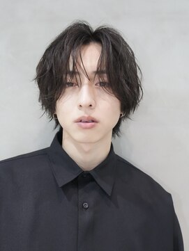 バイフィフス 原宿/表参道(by fifth) 原宿シャドウパーマ大人ビジネスメンズカットセンターパート30代