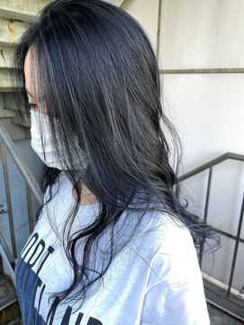 ボタニウム バイ アールサロン(BOTANIUM by RrSALON) 【BOTANIUM by Rr SALON】透け感暗髪ブルーグレー