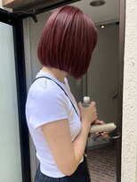 ジェスター(JESTER)&nbsp;〈atsuno〉コンパクトボブとブリーチなしレッド