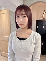 ローレン(LOREN) 黒髪/ボブルフ/ネビージュ/小顔/ワンレン/栄/髪質改善/前髪