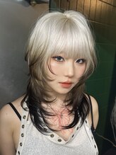 アリートウキョウ(ALLY TOKYO)&nbsp;ハッシュカットシャギーウルフレイヤーカットロングウルフカット