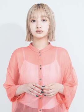 オンク 新宿(onk) 黒髪/グレーベージュ/レイヤーロング/前髪パーマ[新宿駅]