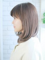 ナル 白山神社参道通り店(nalu)&nbsp;毛先のワンカールミディアムヘアー