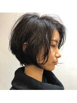 ミジョレ(MIJYORE) グラデーションボブ×パーマ