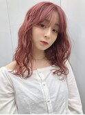 【田中智大】ミディアムレイヤー×チェリーピンク