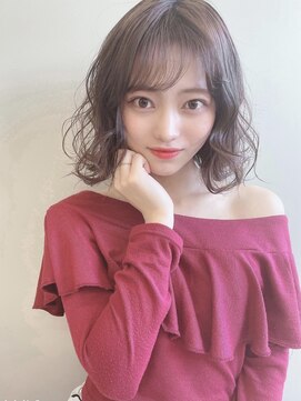 ワンス(Once) once シースルーバング ひし形シルエット 鎖骨ミディ by.KOHEI