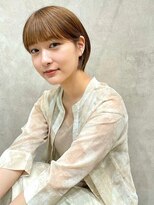 メゾンドイギー(MAISON de IGGY)&nbsp;こなれ感◎やわらかい丸みショート＊マロンベージュ