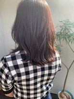 ハチ(hachi)&nbsp;大人可愛い外ハネミディアムブラウン ネオウルフ20代30代40代