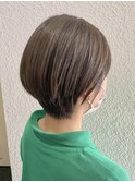 耳掛けショート×ダブルカラー◎ココアブラウン【町田/町田駅】