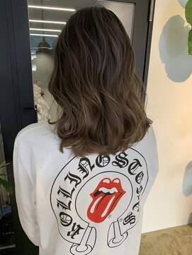 メリー オオサカ(Merly Osaka) 色落ちも楽しいバレイヤージュ_ダークモカブラウン_