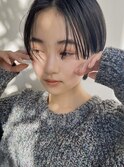 くびれヘア/顔周り/韓国/レイヤーカット/ショートボブ/前髪/渋谷
